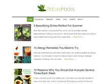 Tablet Screenshot of naturehacks.com